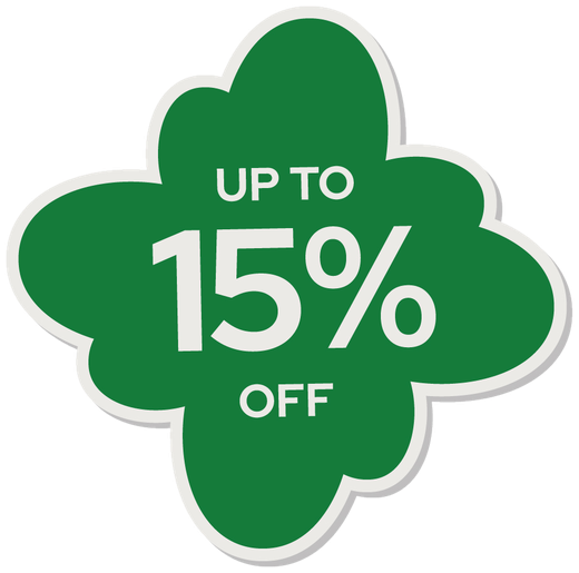 Up to 15% off