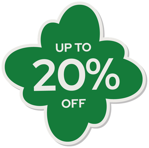 Up to 20% off