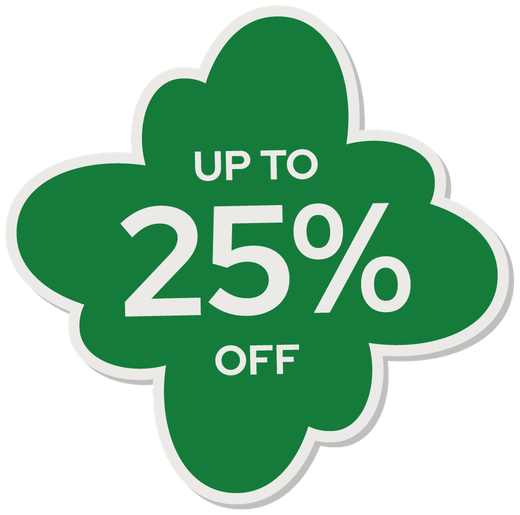 Up to 25% off