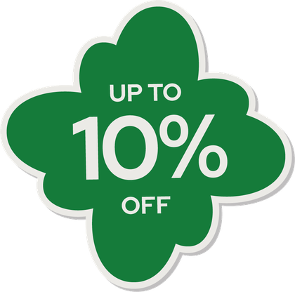 Up to 10% off