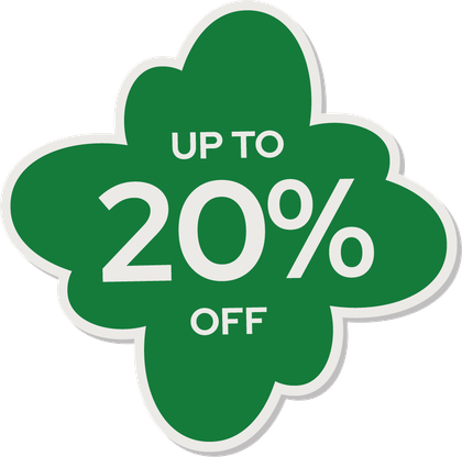 Up to 20% off